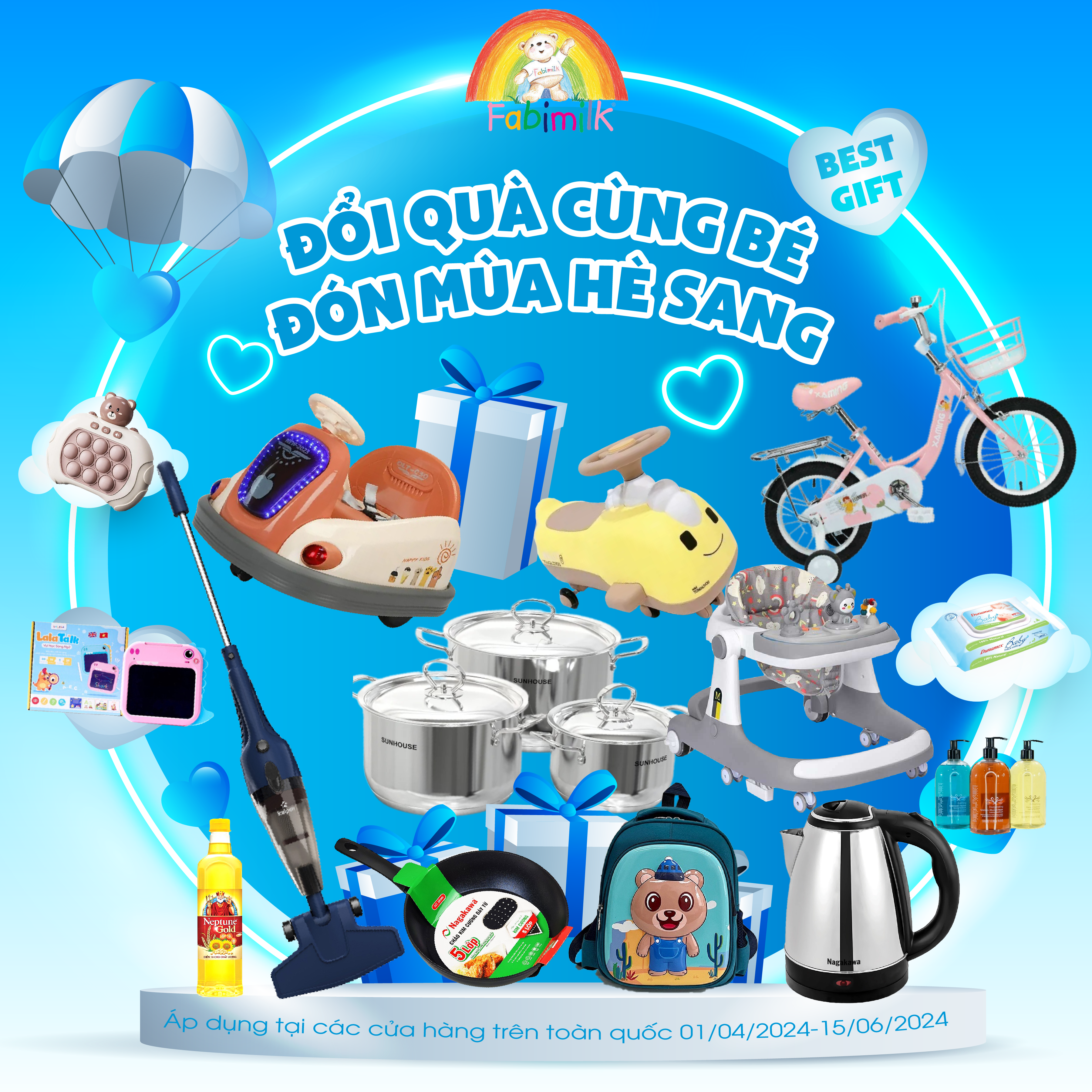 ĐỔI QUÀ CÙNG BÉ - ĐÓN MÙA HÈ SANG CÙNG FABIMILK