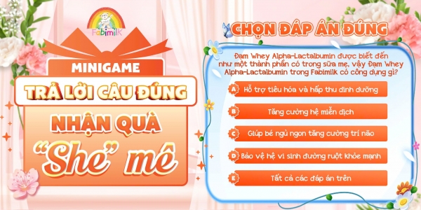 [MINIGAME GROUP] TRẢ LỜI CÂU ĐÚNG - NHẬN QUÀ 'SHE' MÊ